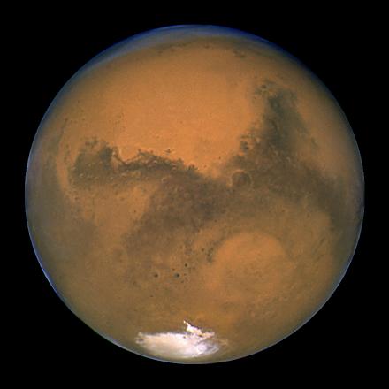 Foto desde el Hubble de Marte