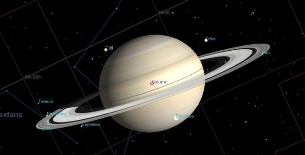 Saturno en Celestia
