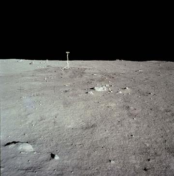Vista de la Luna tal y como la dejaron los astronautas