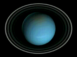 Urano en rotación