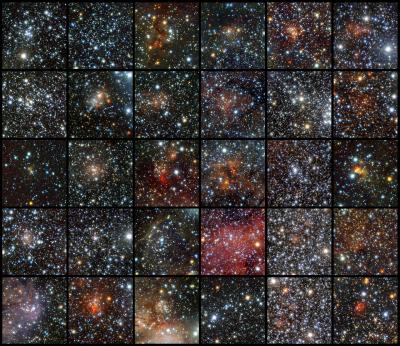 Cúmulos de estrellas del telescopio VISTA