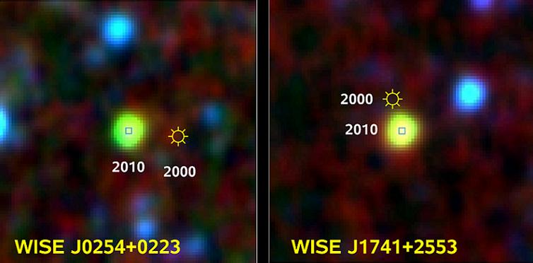 Las enanas marrones WISE 0223 y WISE J0254