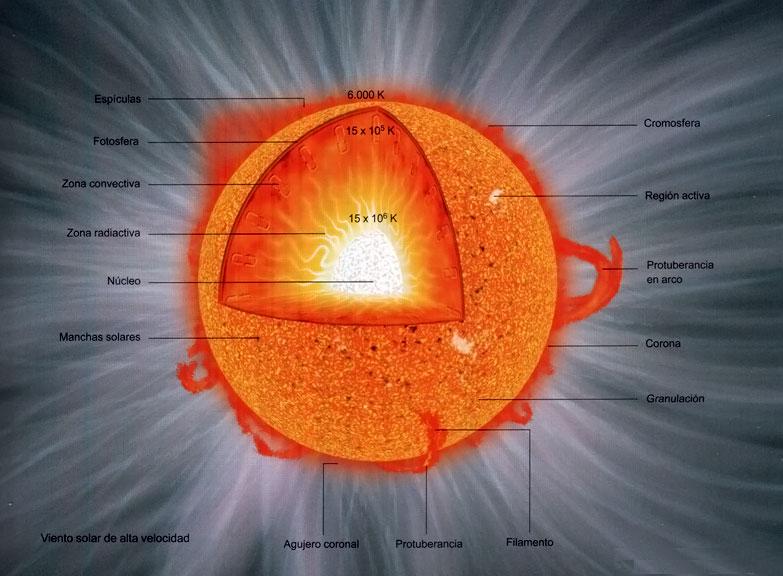 Estructura interna del Sol