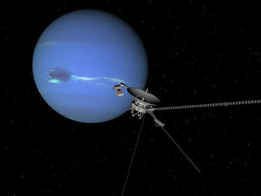 La Voyager pasando por Neptuno