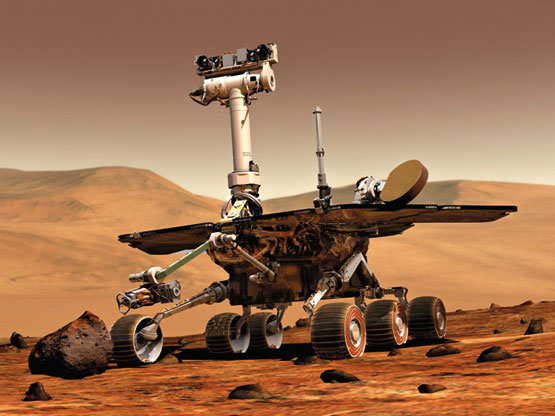 Robot todoterreno en Marte