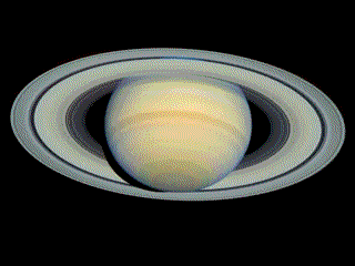 Saturno en rotación