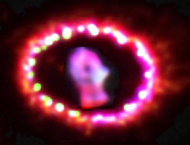 Foto de la supernova SN 1987A