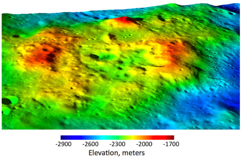 Modelo digital del terreno lunar