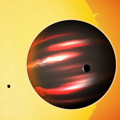 Ilustración del exoplaneta TrES-2b