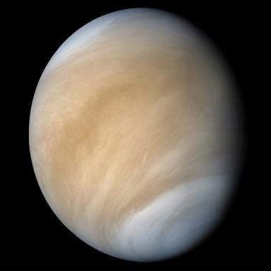 Foto de Venus en luz visible