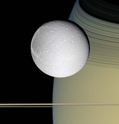 Dione con Saturno