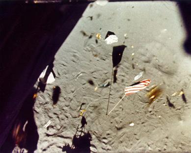 Foto de video del despegue desde la Luna