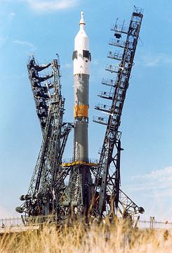 Un cohete Soyuz