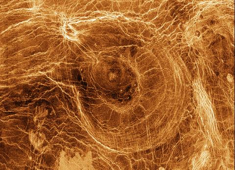 Imagen de Venus por radar