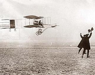 Foto del vuelo de los hermanos Wright