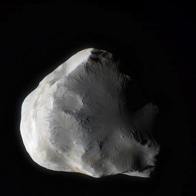 Foto de la luna Helena de cerca