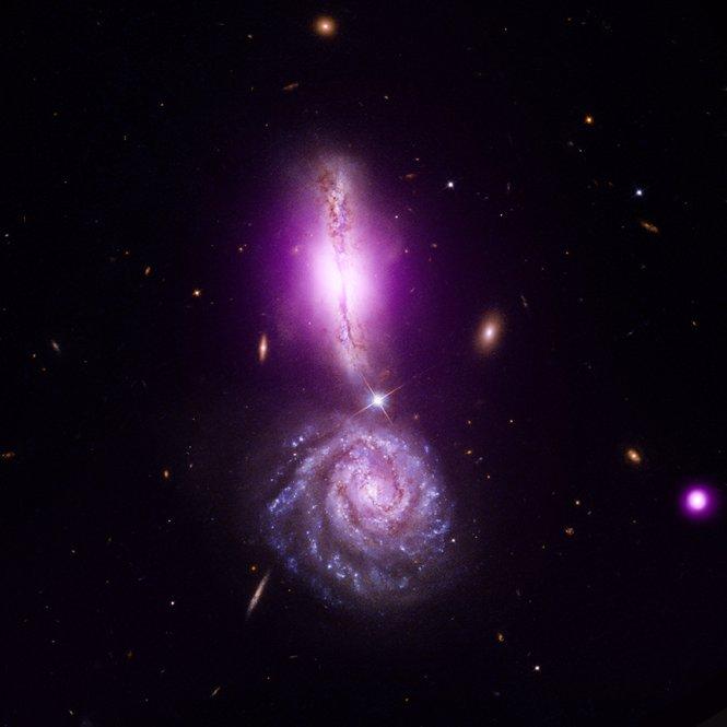 Galaxias espirales en proceso de fusin